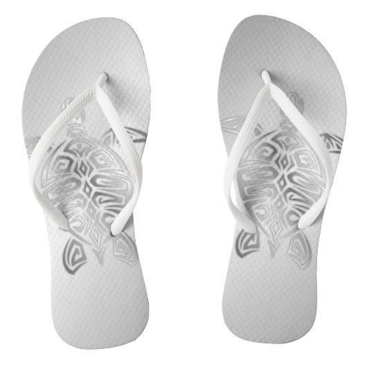 Silver Zee Turtle Summer Teenslippers (Voetbed)