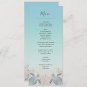 Silver Zee Turtles Beach Wedding Kaart (Voorkant / Achterkant)