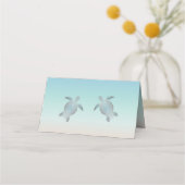 Silver Zee Turtles Beach Wedding Plaatskaartje (Achterkant)