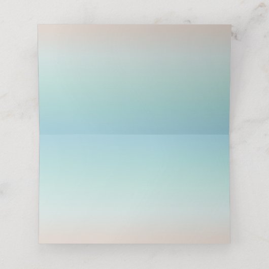 Silver Zee Turtles Beach Wedding Plaatskaartje (Binnenkant ongevouwen)