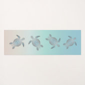 Silver Zee Turtles Beachstyle Yogamat (Achterkant (horizontaal))