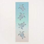Silver Zee Turtles Beachstyle Yogamat (Achterkant)