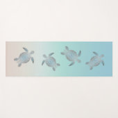 Silver Zee Turtles Beachstyle Yogamat (Voorkant (horizontaal))