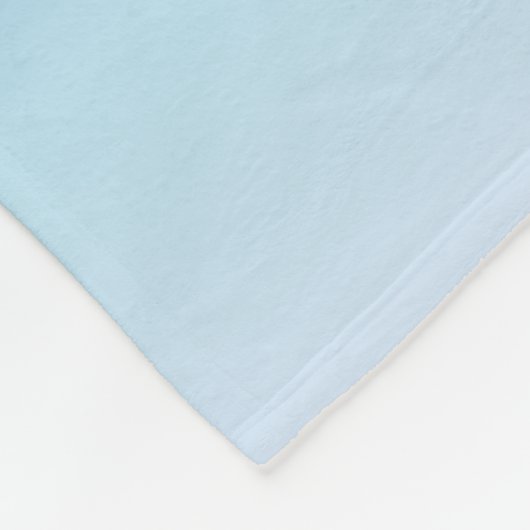 Silver Zee Turtles Blue Gradient Animal Fleece Deken (Hoek)