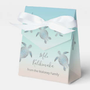 Silver Zee Turtles Mele Kalikimaka Bedankdoosjes