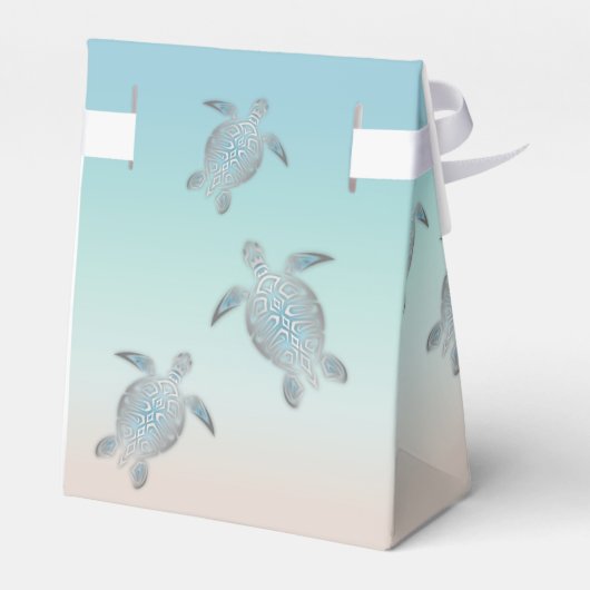 Silver Zee Turtles Mele Kalikimaka Bedankdoosjes (Achterkant)