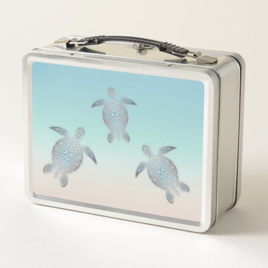 Silver Zee Turtles Turquoise Coastal (Achterkant)