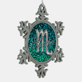 Silver Zodiac Sign Scorpio Snowflake Ornament (Links)
