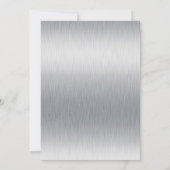 Silver, zwart-wit streep slaat de datum op save the date (Achterkant)