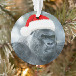 Silverback als de kerstgroep ornament