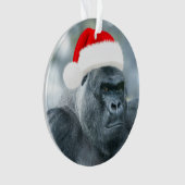 Silverback als de kerstgroep ornament (voorkant)