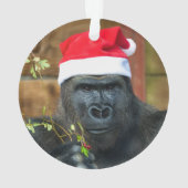 Silverback als de kerstgroep ornament (achterkant)