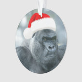 Silverback als de kerstgroep ornament (voorkant)