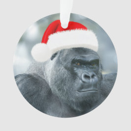 Silverback als de kerstgroep ornament
