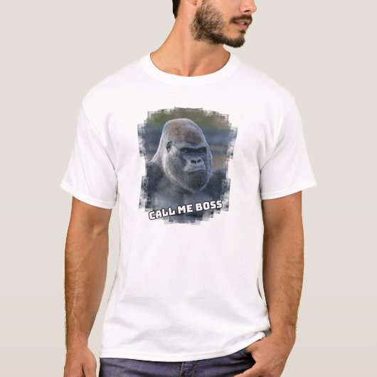 Silverback "Bel me baas" T-shirt (Voorkant)