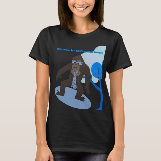 Silverback = CEO of this jungle T-shirt (Voorkant)