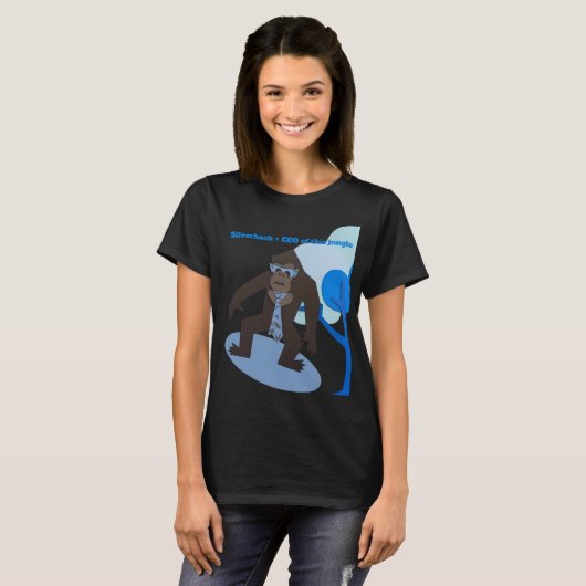 Silverback = CEO of this jungle T-shirt (Voorkant volledig)