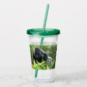 Silverback Gorilla - Acryltumbler Acryl Drinkbeker (Achterkant)