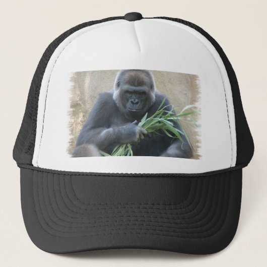 Silverback Gorilla Baseball Hat Trucker Pet (Voorkant)