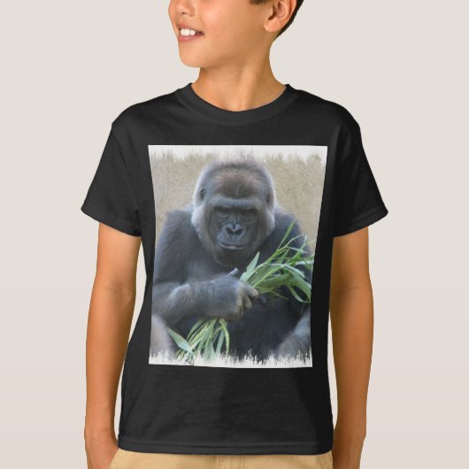 Silverback Gorilla Black Mannen T-Shirt (Voorkant)