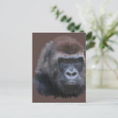 Silverback Gorilla Briefkaart (Staand voorkant)