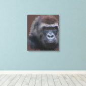 Silverback Gorilla Canvas Afdruk (Insitu (Houten vloer))
