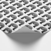 Silverback Gorilla Cartoon Cadeaupapier (Hoek)