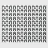 Silverback Gorilla Cartoon Cadeaupapier (Vlak)