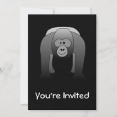 Silverback Gorilla Cartoon Kaart (Voorkant)