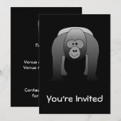 Silverback Gorilla Cartoon Kaart (Voorkant / Achterkant)