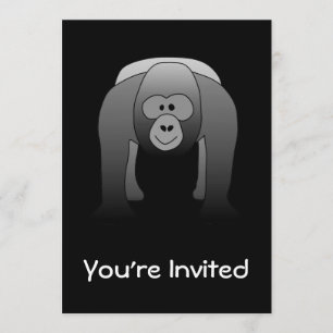 Silverback Gorilla Cartoon Kaart