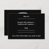 Silverback Gorilla Cartoon RSVP Kaartje (Voorkant / Achterkant)