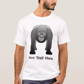 Silverback Gorilla Cartoon T-shirt (Voorkant)
