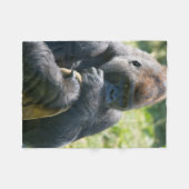 Silverback Gorilla en zijn portemonnee Fleece Deken (Voorkant (Horizontaal))