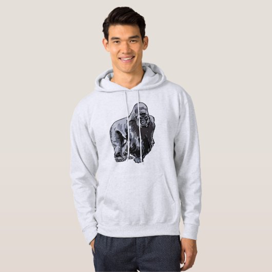Silverback Gorilla Hoodie (Voorkant volledig)