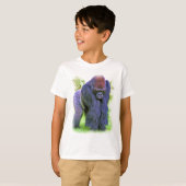 Silverback Gorilla in olie T-shirt (Voorkant volledig)