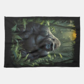 Silverback Gorilla in Rwandese Oerwoud Theedoek (Horizontaal)