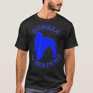 Silverback Gorilla in training fitness en bodybuil T-shirt