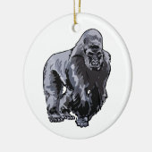 Silverback Gorilla Keramisch Ornament (Links)