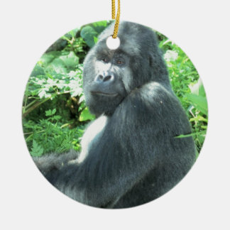 silverback Gorilla Keramisch Ornament