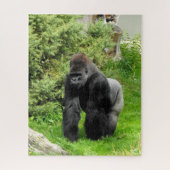 Silverback gorilla legpuzzel (Verticaal)