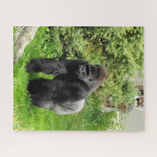 Silverback gorilla legpuzzel (Horizontaal)