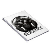 Silverback Gorilla Logo Notitieblok Notitieboek (Rechterzijde)
