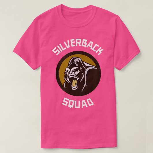 Silverback Gorilla Monkey Squad T-shirt (Design voorkant)