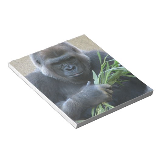 Silverback Gorilla Notitieblok (Schuin)