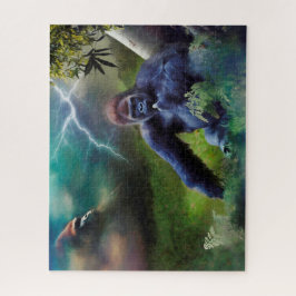 SILVERBACK GORILLA OERWOUD ENLIGHTENTIE LEGPUZZEL