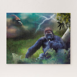 SILVERBACK GORILLA OERWOUD ENLIGHTENTIE LEGPUZZEL