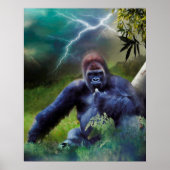 SILVERBACK GORILLA OERWOUD ENLIGHTENTIE POSTER (Voorkant)