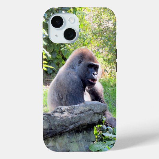 Silverback Gorilla Phone Case (Achterkant)