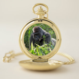 Silverback Gorilla Pocket Watch Zakhorloge